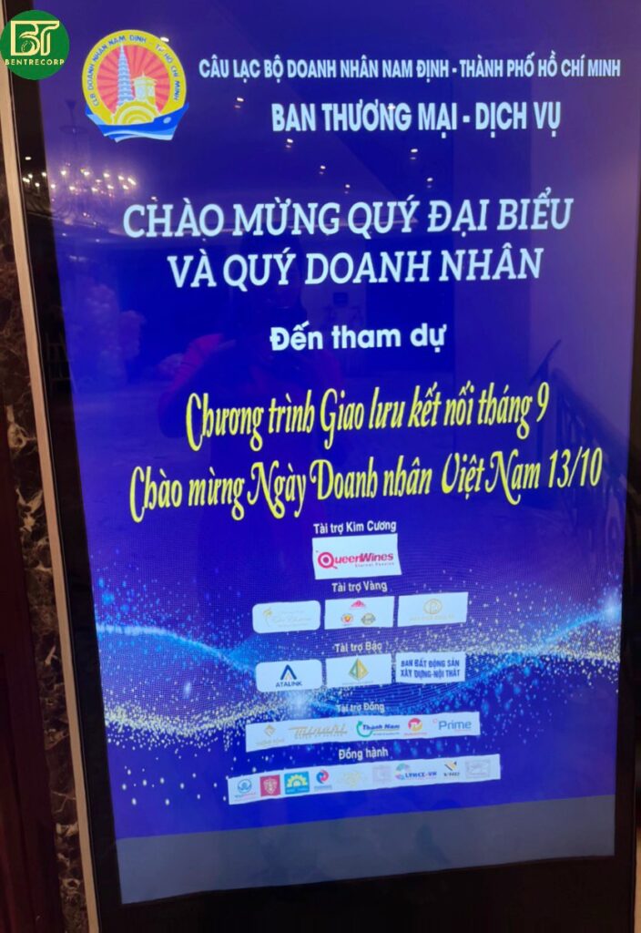 BENTRECORP tham dự trưng bày giới thiệu sản phẩm tại sự kiện Chào mừng ngày Doanh nhân Việt Nam 13/10 do Câu lạc bộ doanh nhân Nam Định – TP Hồ Chí Minh tổ chức