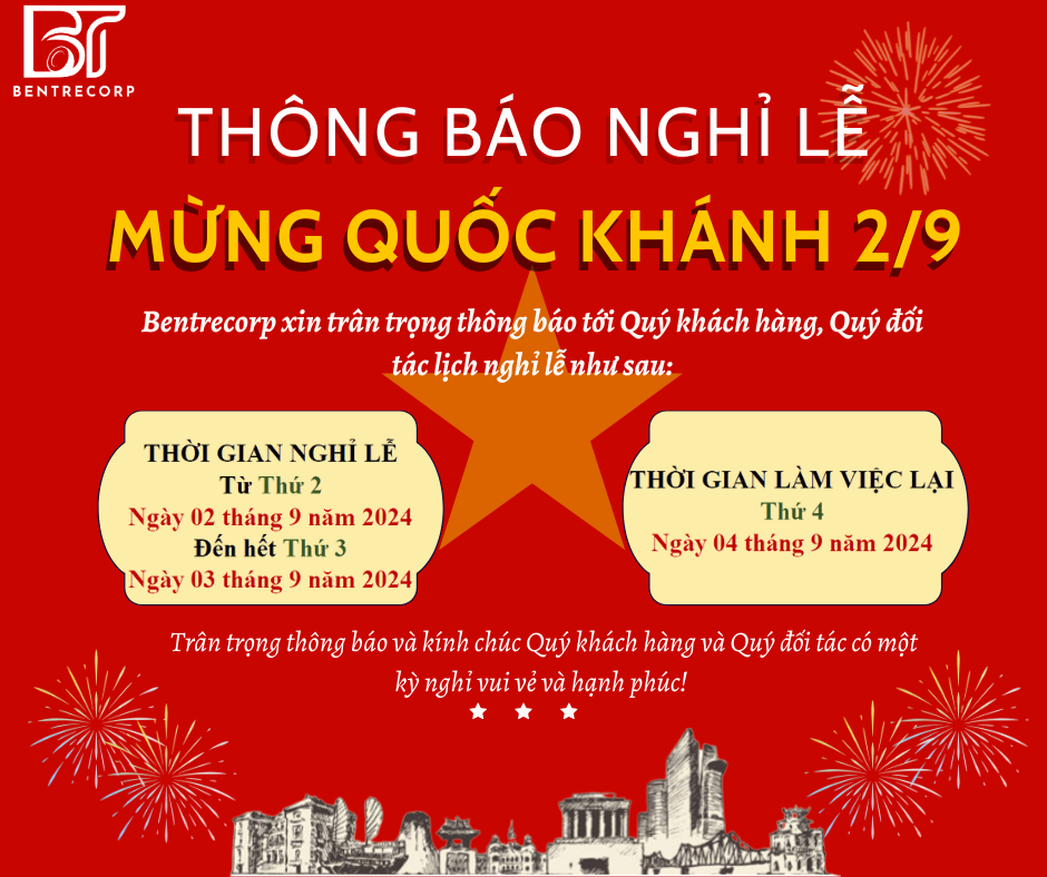 THÔNG BÁO LỊCH NGHỈ LỄ 2/9 – BENTRECORP